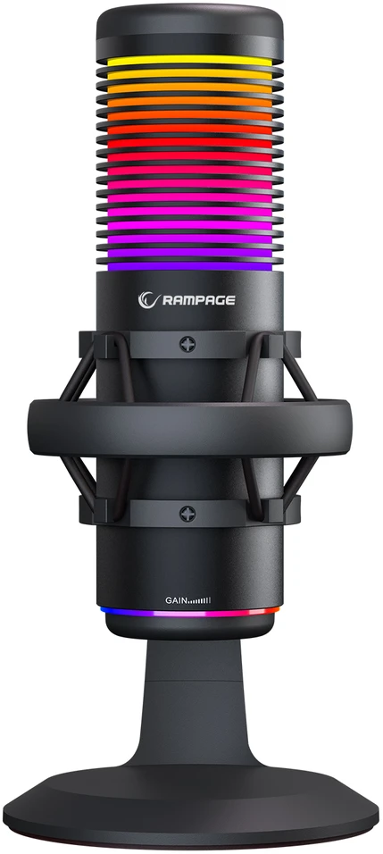 Rampage Bemol RGB USB-C juodas
