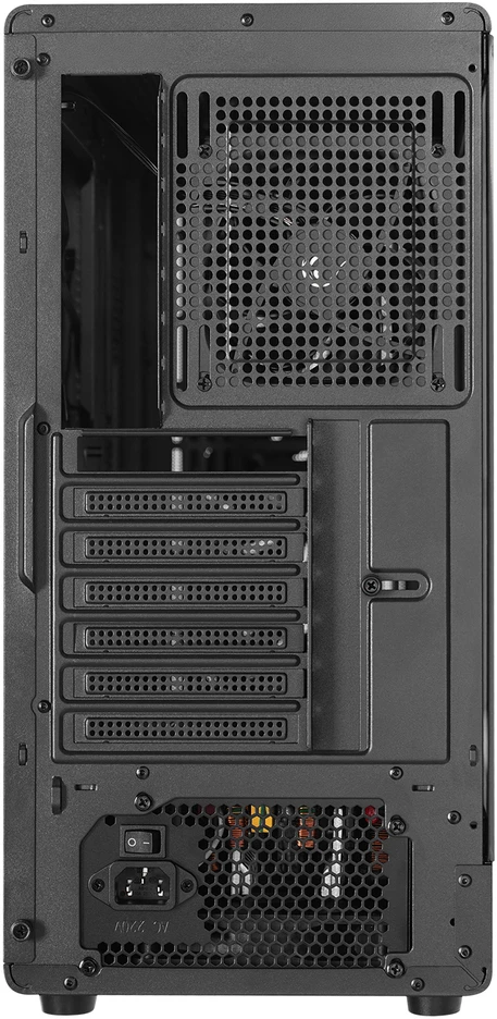 Rampage METEOR kompiuterio korpusas + 650W 80Plus maitinimo šaltinis. juodas. 4xRGB ventiliatoriai. 1xUSB 3.1. 2xUSB 2.0 jungtys