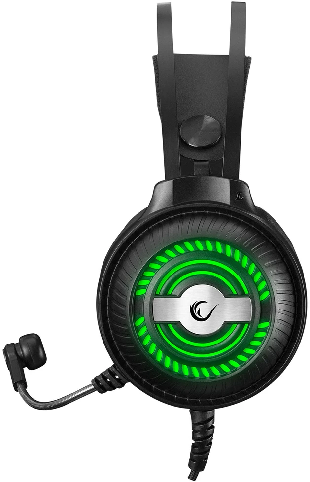 Rampage RM-K29 THUNDER juodos žaidimų ausinės su mikrofonu. 2F 1M garso skirstytuvas