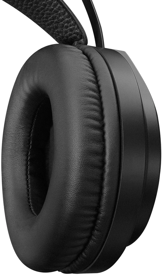 Rampage RM-K45 ORBIT-S juodos RGB LED 7.1 žaidimų ausinės su reguliuojamu mikrofonu