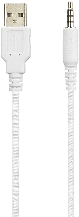 Rampage RM-K90 VECTOR baltos RGB LED žaidimų ausinės su mikrofonu ir garso reguliavimu ant ausinių. lankstus mikrofonas