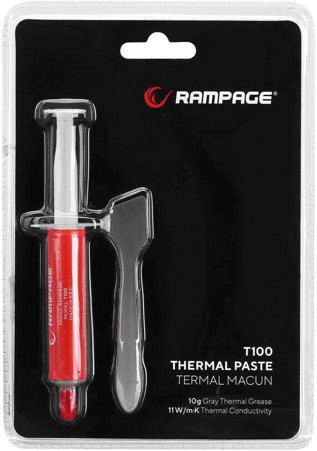Rampage T100 10g 11W/m.K pilka didelio našumo termo pasta