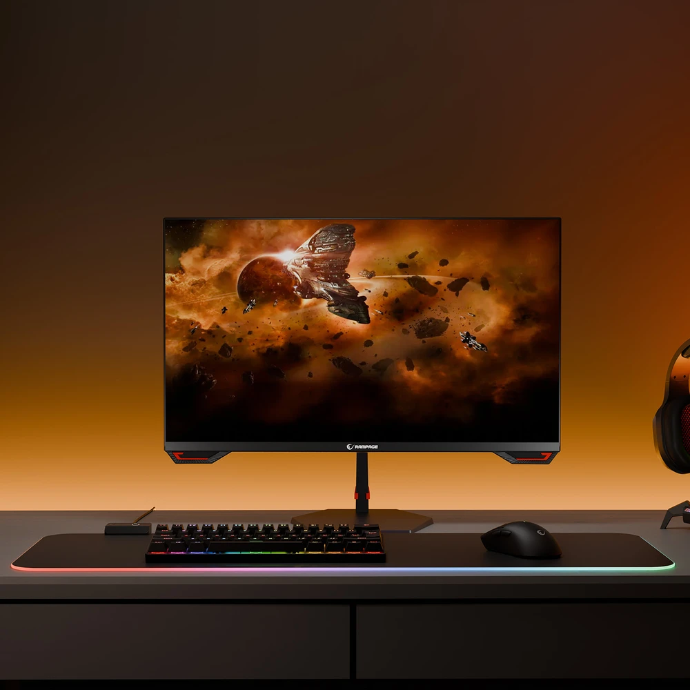 Žaidimų monitorius Rampage CRIMSON CR25R180 25'. 200HZ. 0.5MS. CSOT. IPS FHD FREESYNC/G-SYNC