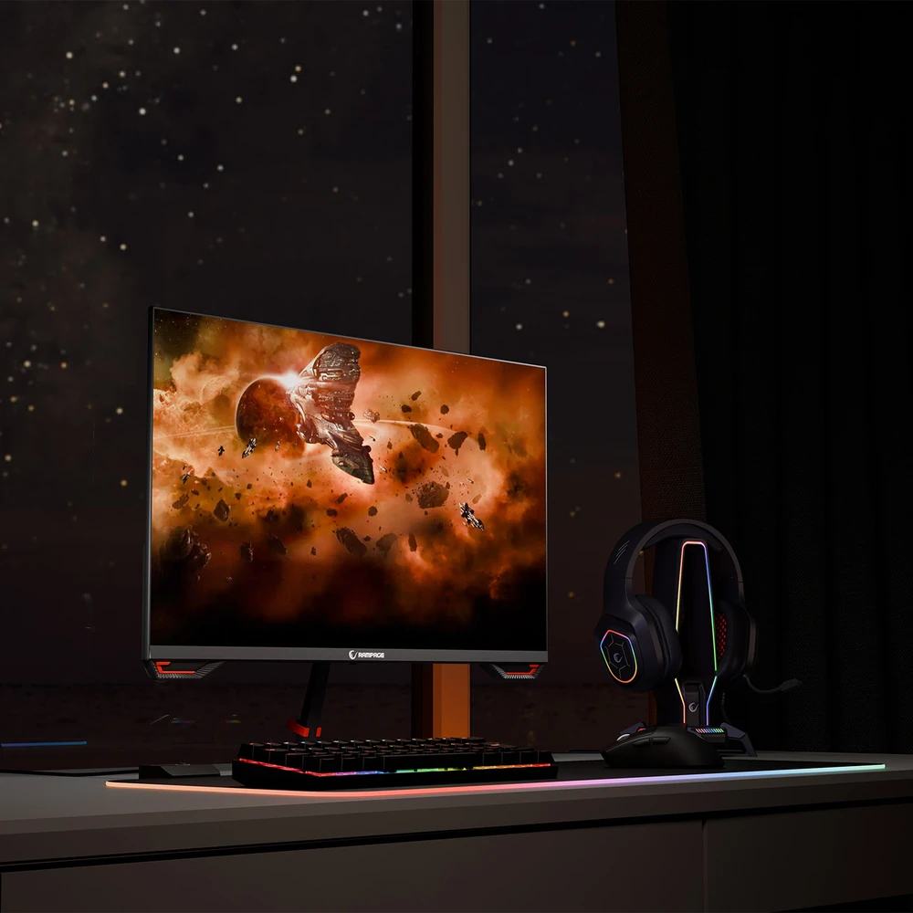 Žaidimų monitorius Rampage CRIMSON CR25R180 25'. 200HZ. 0.5MS. CSOT. IPS FHD FREESYNC/G-SYNC