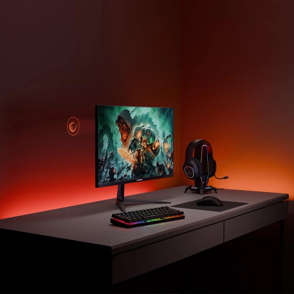 Žaidimų monitorius Rampage CYCLOPS CY25R240 25", 240Hz,, 1ms. Full HD, HDR, Freesync, RGB pašvietimas