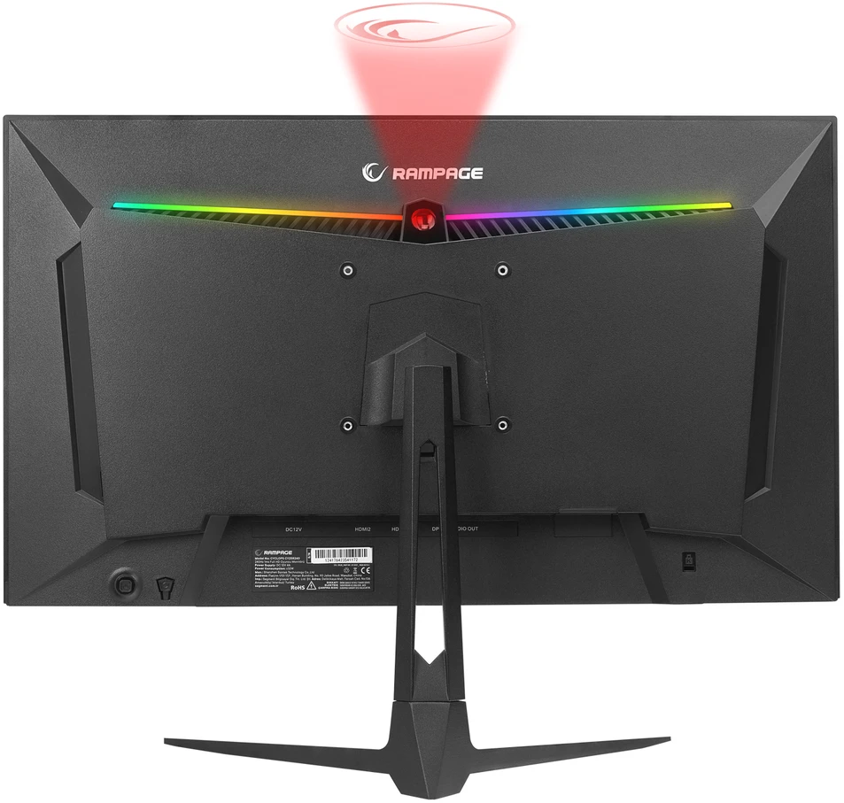 Žaidimų monitorius Rampage CYCLOPS CY25R240 25", 240Hz,, 1ms. Full HD, HDR, Freesync, RGB pašvietimas