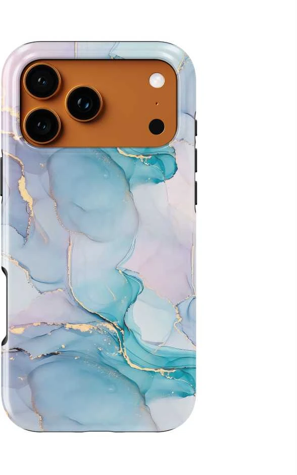 Voltuna Dėklas „Watercolor Marble Drift“ su MagSafe Apple iPhone 13-17 modeliams