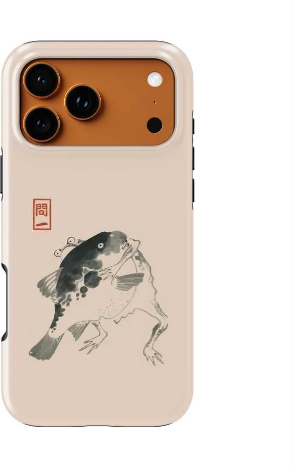 Voltuna Dėklas „Watercolor Spirit Frog“ su MagSafe Apple iPhone 13-17 modeliams
