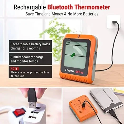 Skaitmeninis bevielis "Bluetooth" maisto termometras ThermoPro TP-920 aprašymas - Prekės nuotrauka