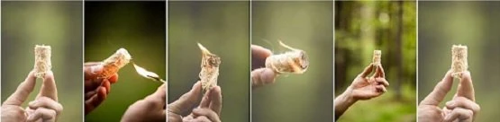 Woodbioma Susuktos medienos vilnos įdegtukai FIRELIGHTERS aprašymas - Prekės nuotrauka