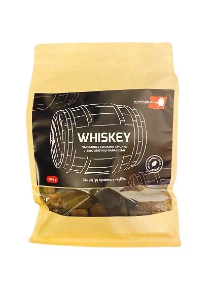 Kamado Club Viskio statinių gabaliukai rūkymui, 1200g aprašymas - Prekės nuotrauka