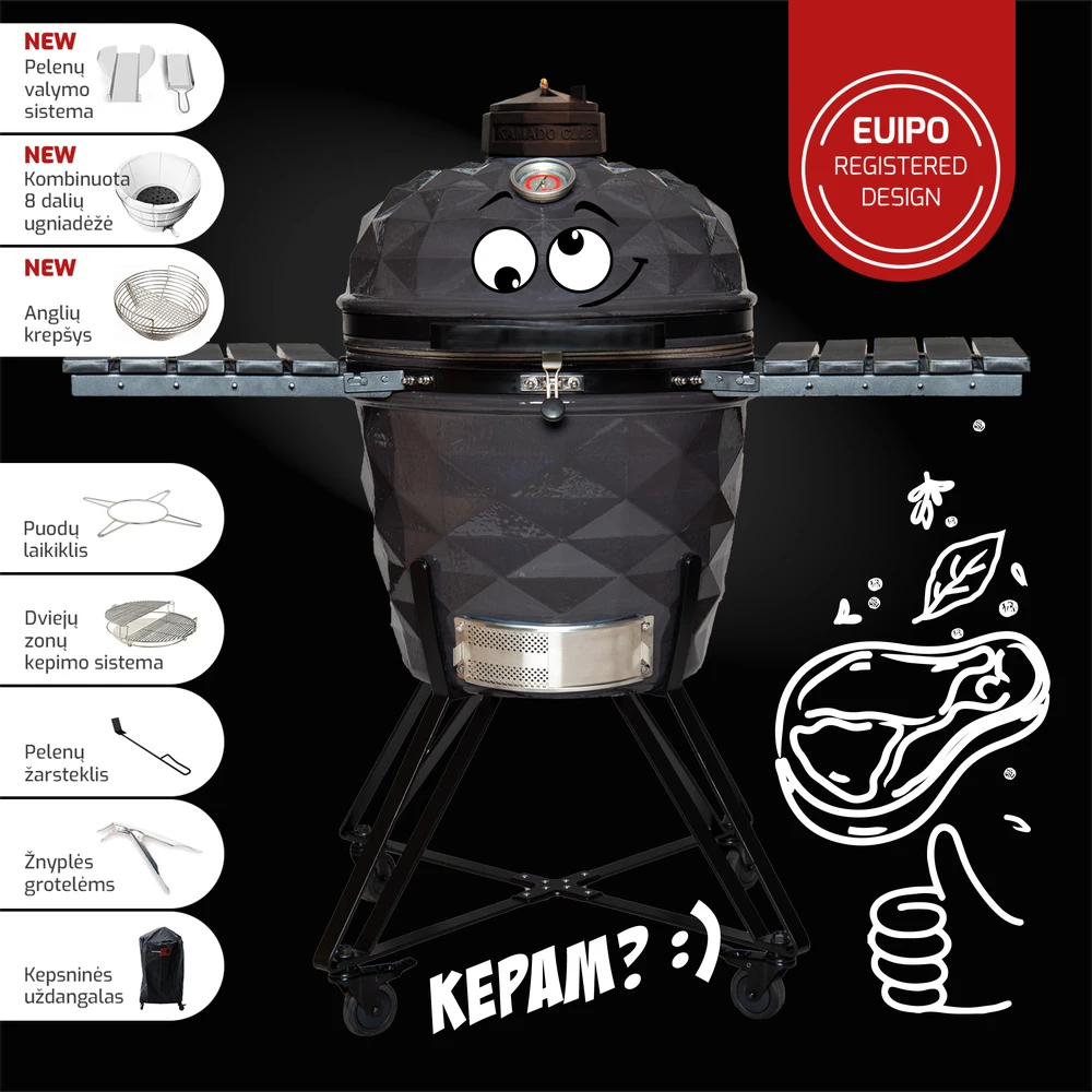 KAMADOCLUB PRO 2 PREMIUM+ KEPSNINĖ, PILKA