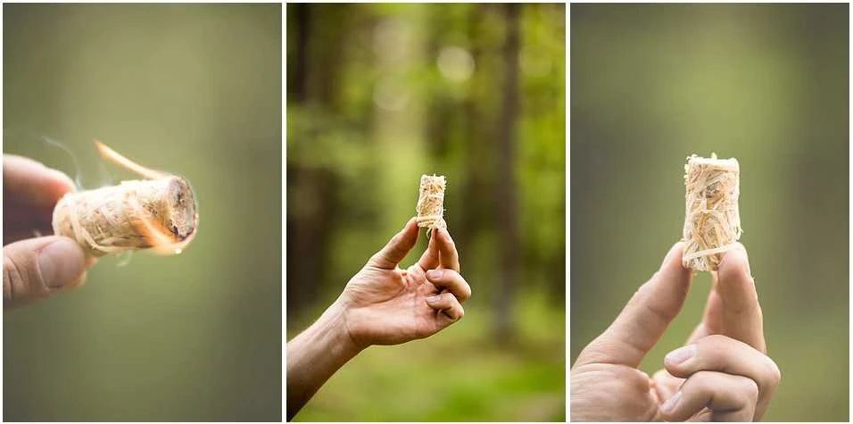 Woodbioma Susuktos medienos vilnos įdegtukai FIRELIGHTERS