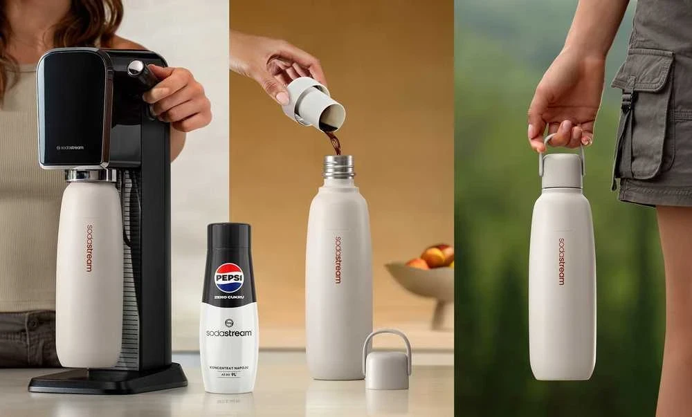 Buteliukas Sodastream Fizz & GO DWS, 0,9 l, Papajų spalvos