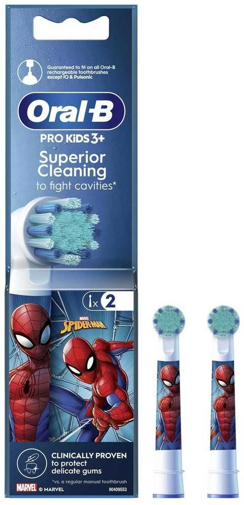 Braun Dantų šepetėlio galvutės Oral-B EB10S Spiderman, 2 vnt.