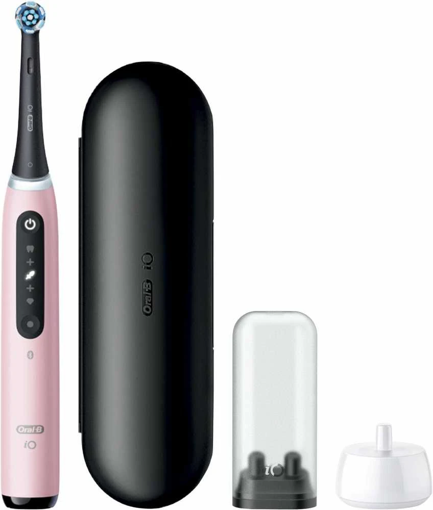 Elektrinis dantų šepetėlis Oral-B iO 5 su juodu kelioniniu dėklu