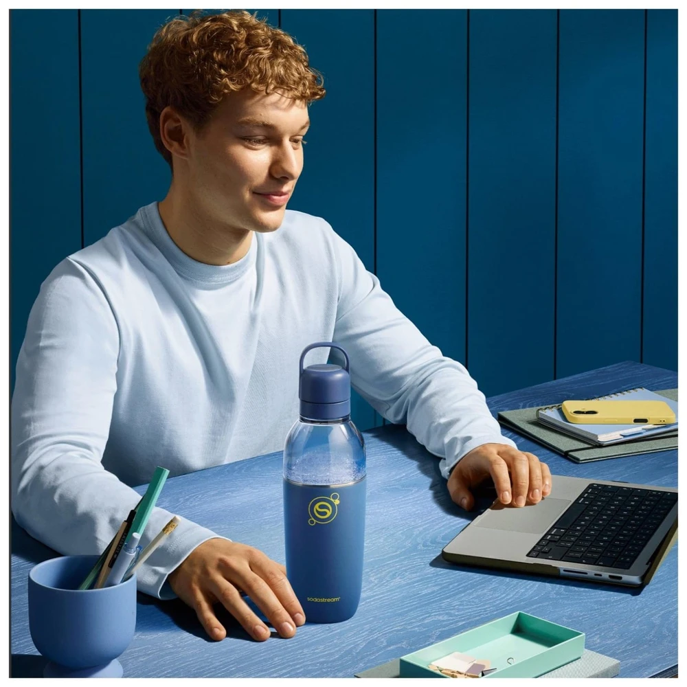 SodaStream Fizz&Go Easy Mix gazuoto vandens gertuvė, tamsiai mėlynos spalvos, 710 ml