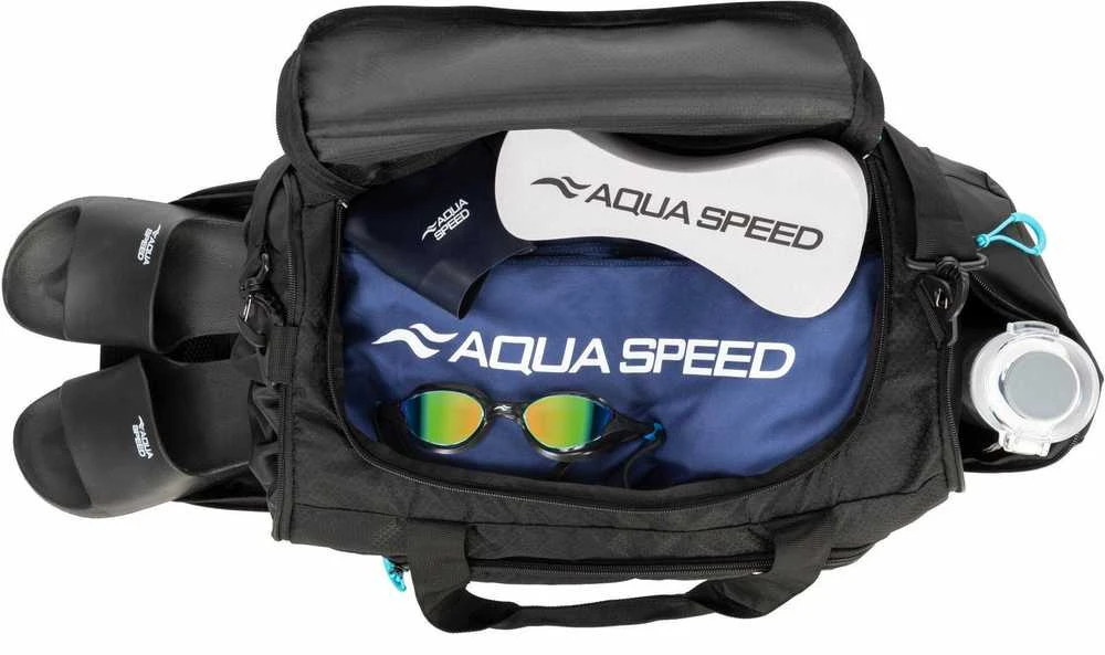 AQUA SPEED Duffle Bag Juodas/Turquoise