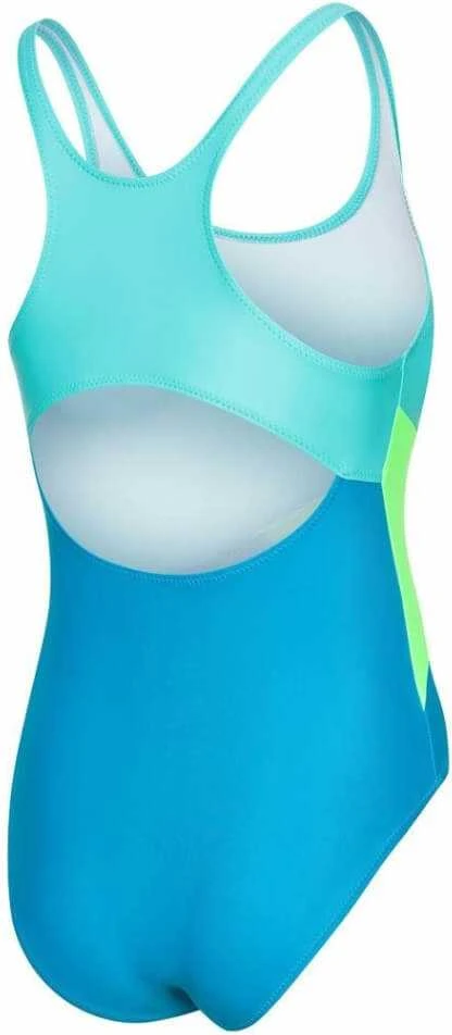 AQUA SPEED Girls Pola Swimsuit Light Turquoise/Turquoise/Lime