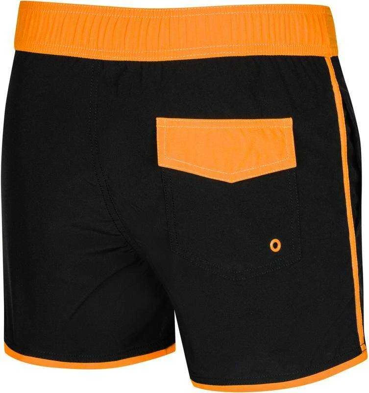 AQUA SPEED Men's Axel Swim Shorts Juodas/Oranžinis