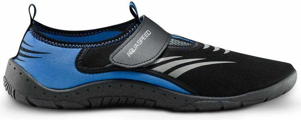 AQUA SPEED Unisex Model 27B Aqua Shoes Juodas/Mėlyna