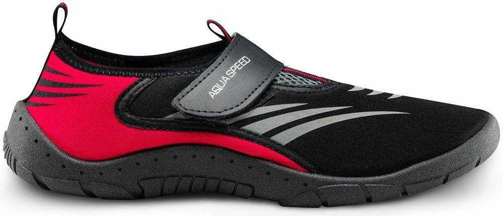 AQUA SPEED Unisex Model 27D Aqua Shoes Juodas/Raudona