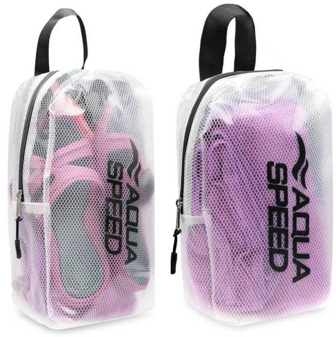 AQUA SPEED Wet Swimming Accessories Pouch Juodas/Transparent-7L