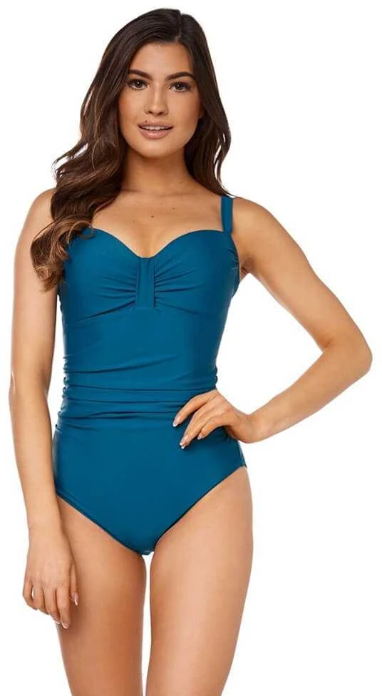 AQUA SPEED Women's Olivia Swimsuit Bottle Žalias