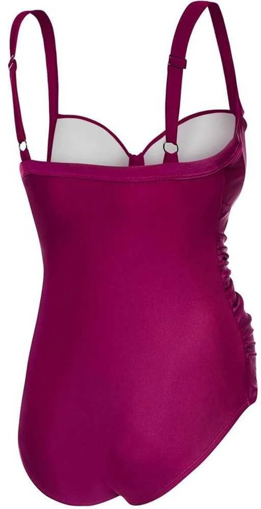 AQUA SPEED Women's Olivia Swimsuit Burgundy