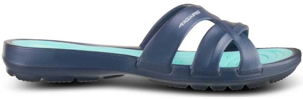 AQUA SPEED Women's Panama Pool Shoes Navy/Turquoise