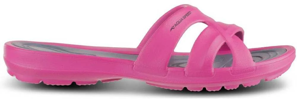AQUA SPEED Women's Panama Pool Shoes Rožinė/Pilkas