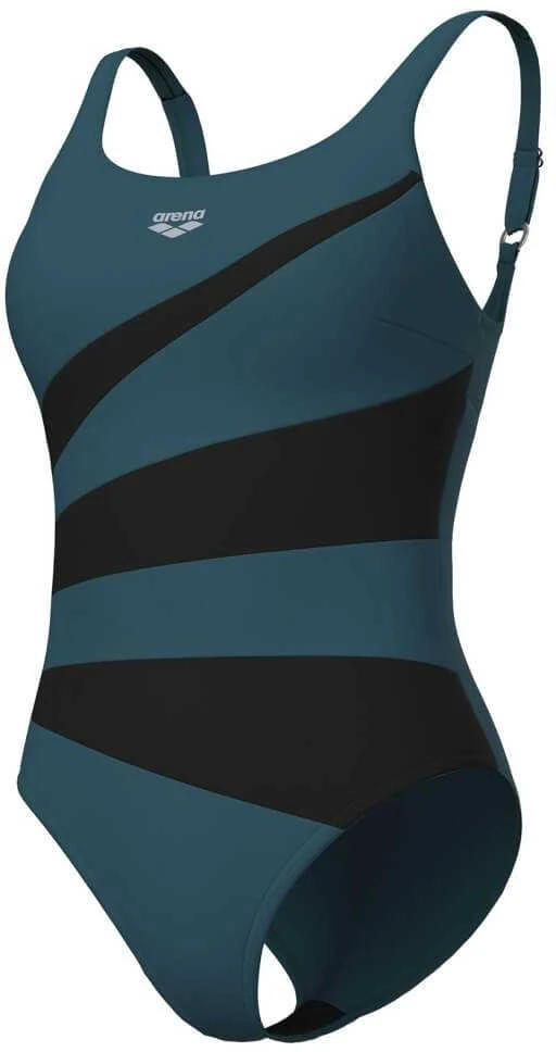 ARENA Women's Isabella Wing Back Swimsuit Mangrove/ Night Pilkas