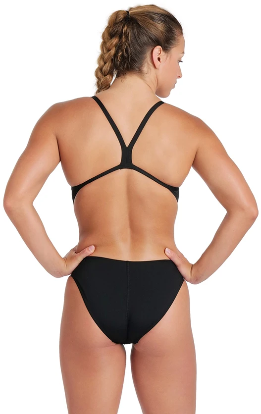 ARENA Women's Team Swimsuit Challenge Back Solid Juodas