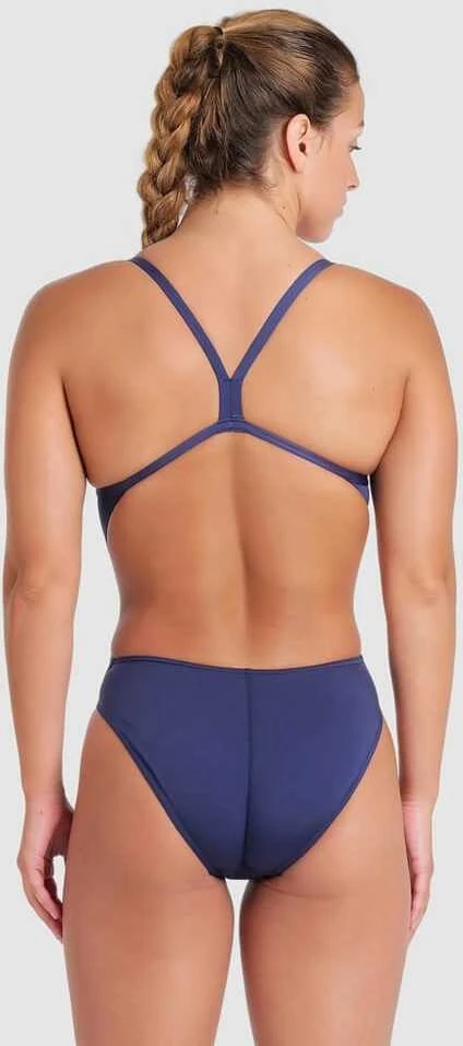 ARENA Women's Team Swimsuit Challenge Back Solid Navy/Baltas