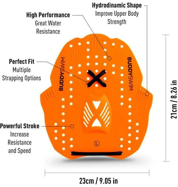 BuddySwim Power Swim Paddles