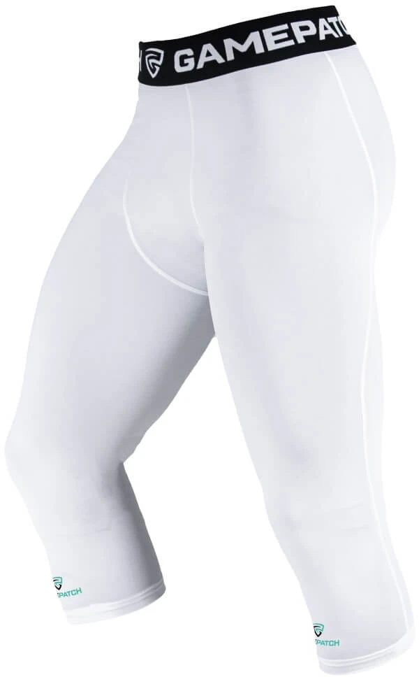 GAMEPATCH 3/4 Compression Tights Baltas