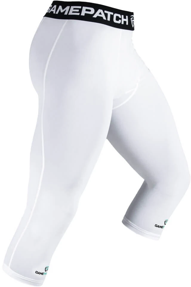 GAMEPATCH 3/4 Compression Tights Baltas