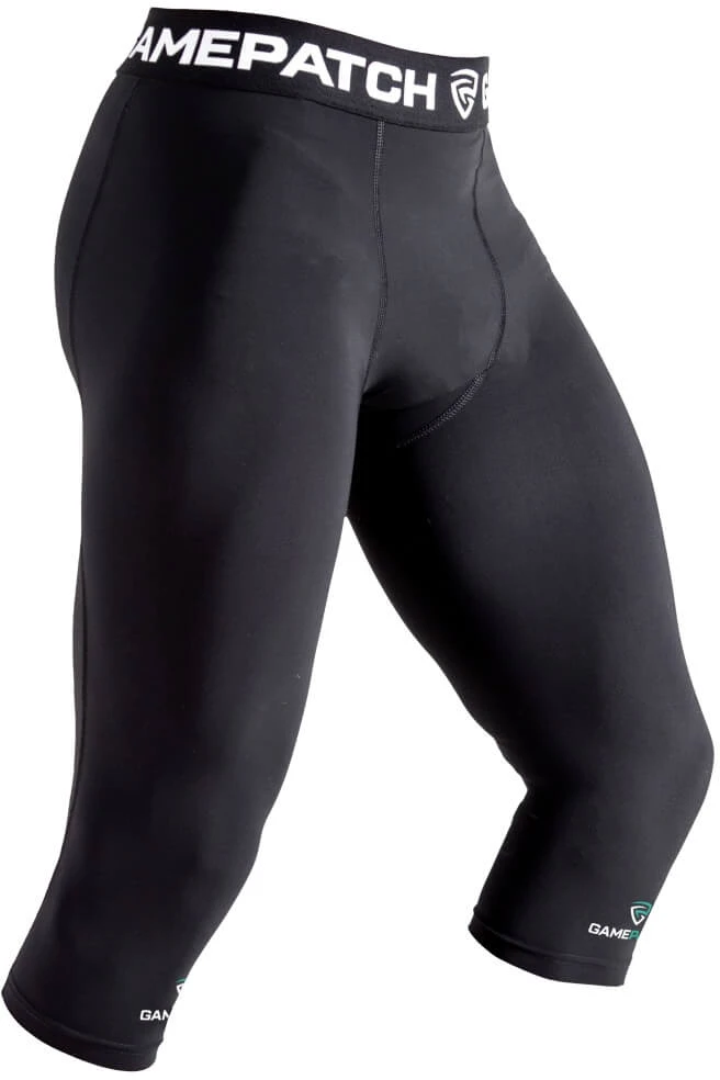 GAMEPATCH 3/4 Compression Tights Juodas