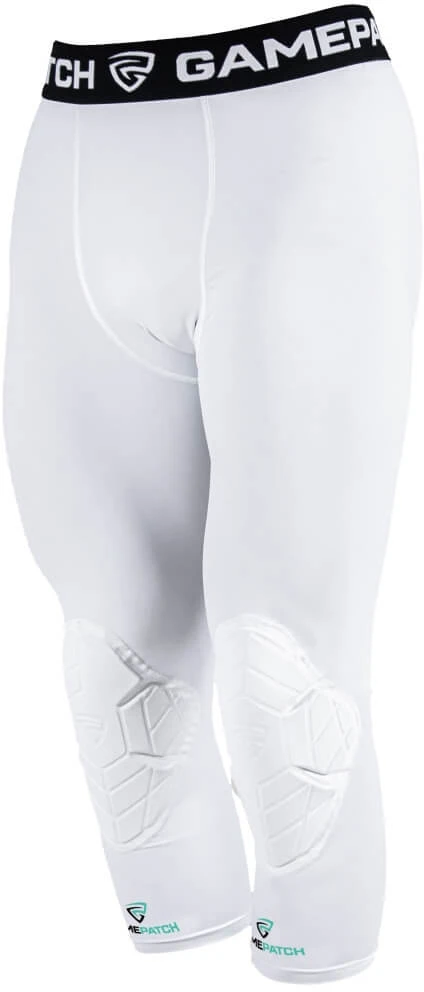 GAMEPATCH 3/4 Tights With Knee Padding Baltas