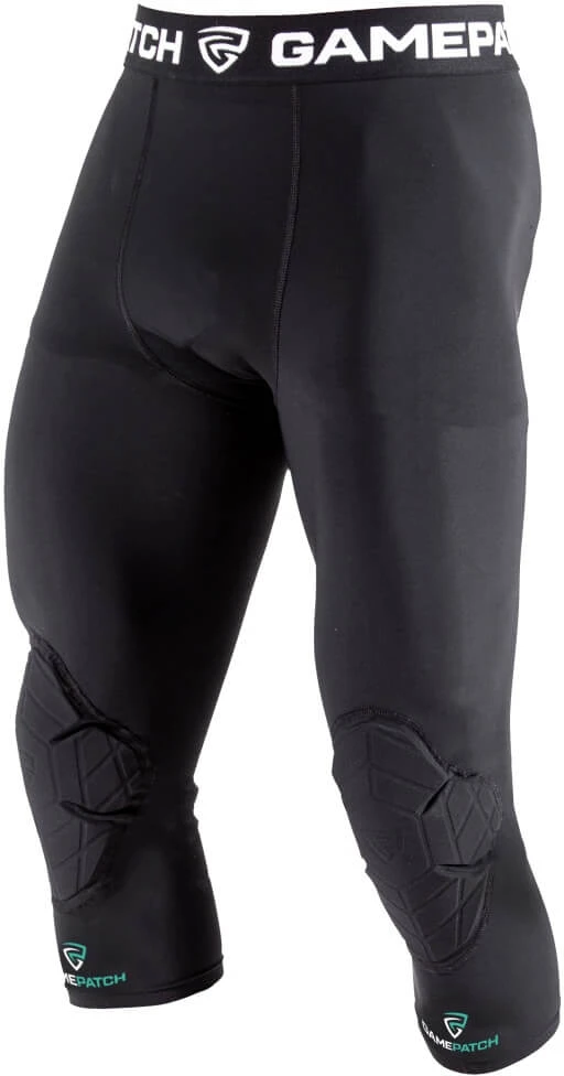 GAMEPATCH 3/4 Tights With Knee Padding Juodas