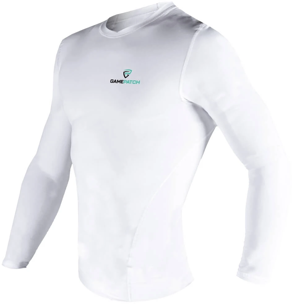 GAMEPATCH Compression Shirt Long Sleeves Baltas