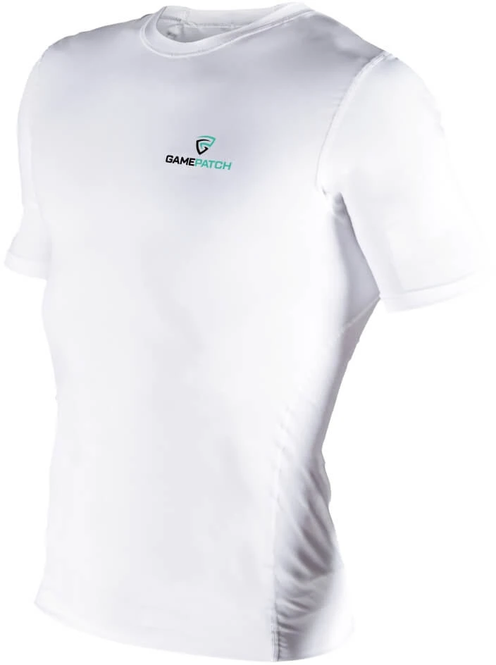 GAMEPATCH Compression Shirt Short Sleeves Baltas
