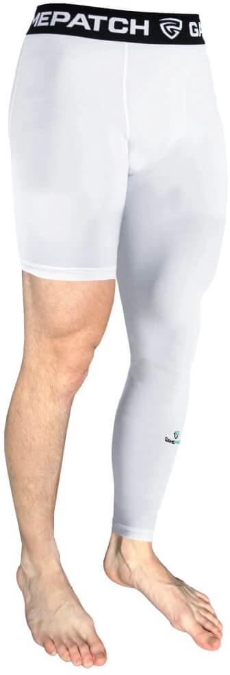 GAMEPATCH Single Leg Tights Baltas (Left)