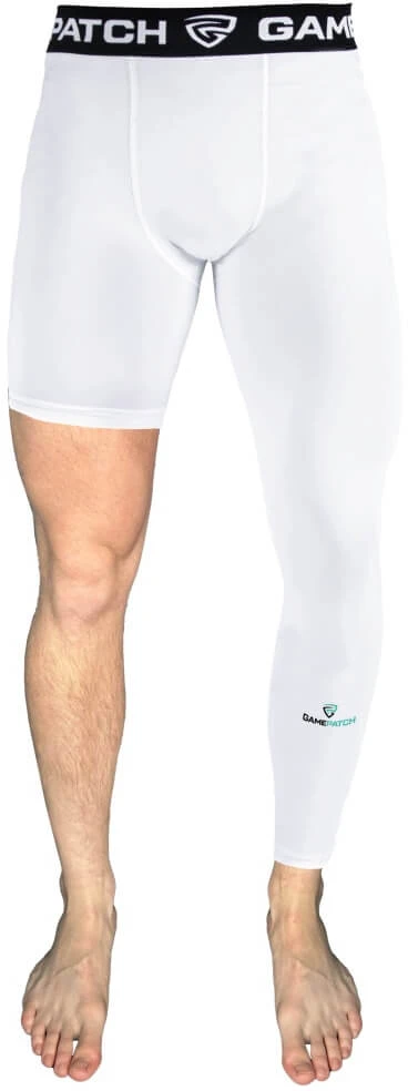 GAMEPATCH Single Leg Tights Baltas (Left)