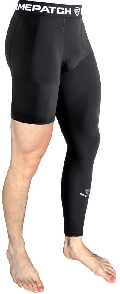 GAMEPATCH Single Leg Tights Juodas (Left)