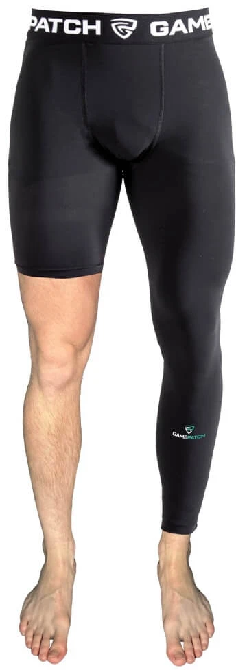 GAMEPATCH Single Leg Tights Juodas (Left)