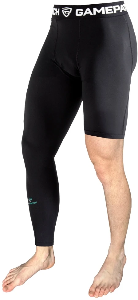 GAMEPATCH Single Leg Tights Juodas (Right)
