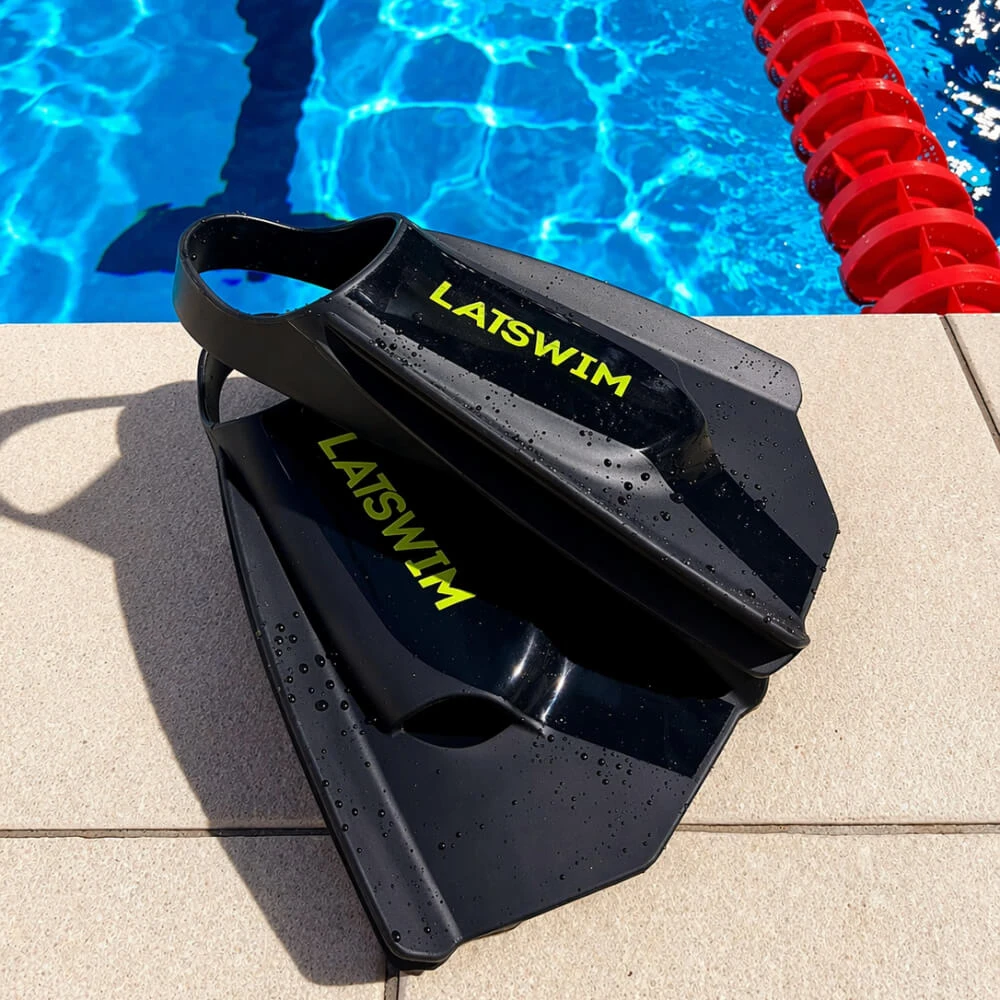 LATSWIM Elite X Fins Juodas/Neon Žalias