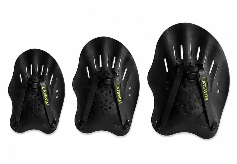 LATSWIM Swim Paddles Juodas