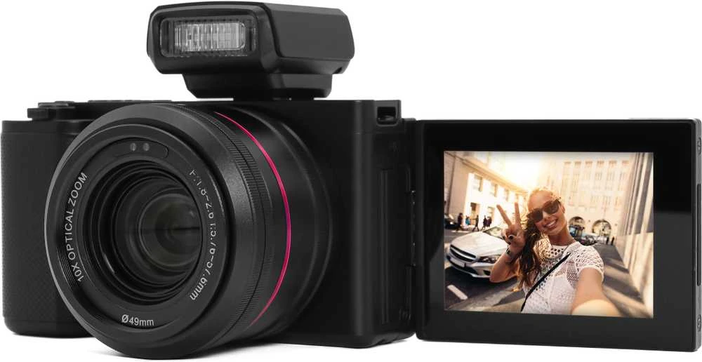 „AgfaPhoto“ – „Realishot C130“ skaitmeninis fotoaparatas – juodas – 2,8 colio jutiklinis ekranas